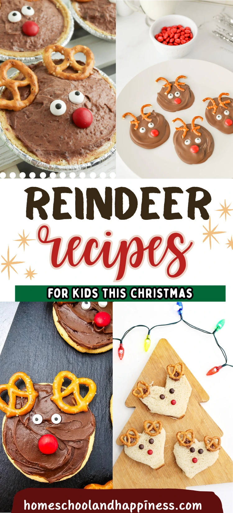 a collage of reindeer recipes
