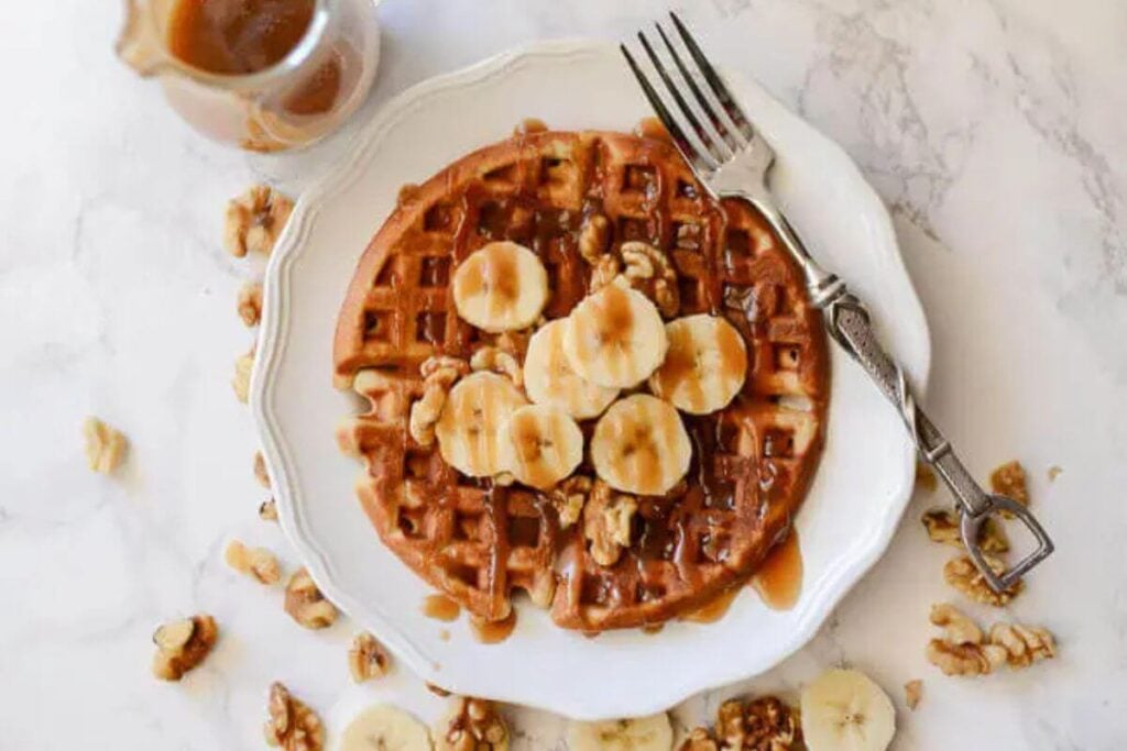 Banana Bread Waffles by Tikkido