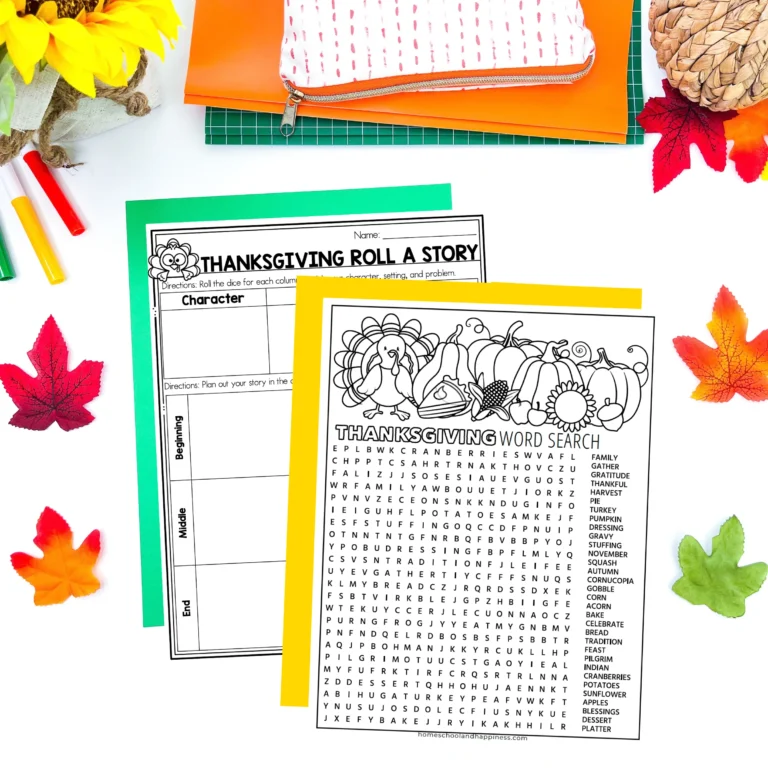 Thanksgiving Printable Worksheets