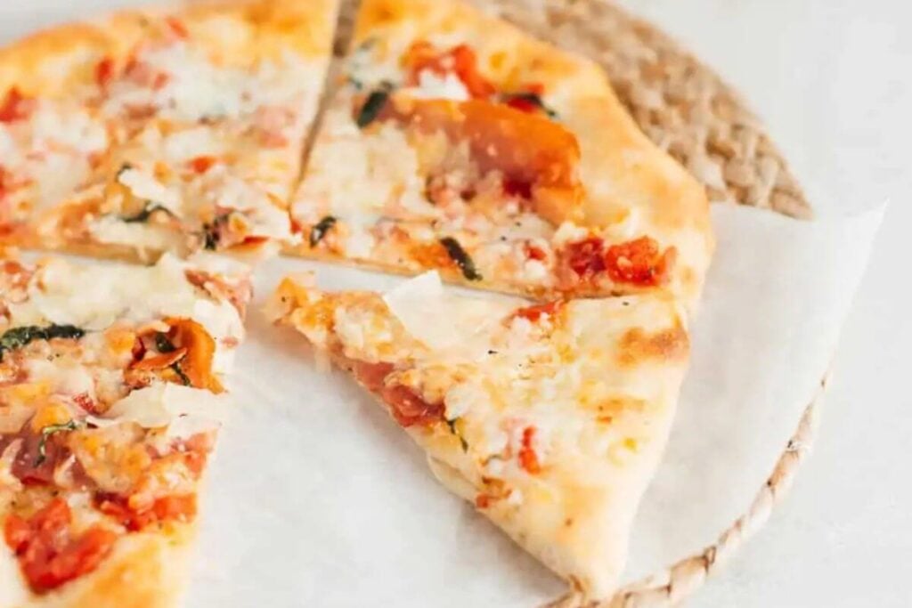 Beer Pizza Dough with Brie Basil and Prosciutto