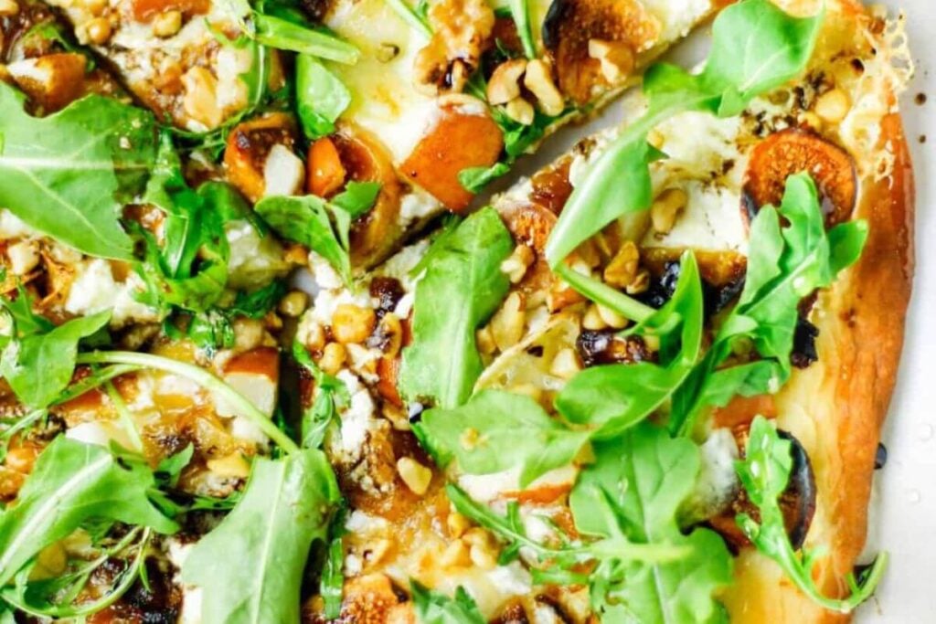 Fig Pear and Goat Cheese Pizza