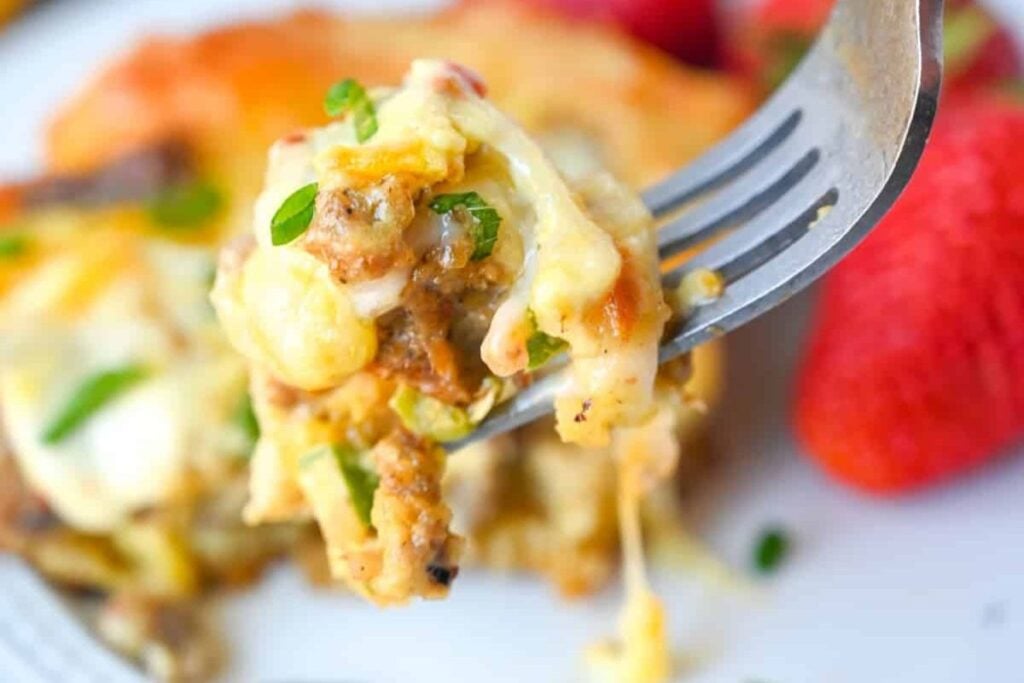 Sausage Crescent Roll Casserole by Butter Your Biscuit