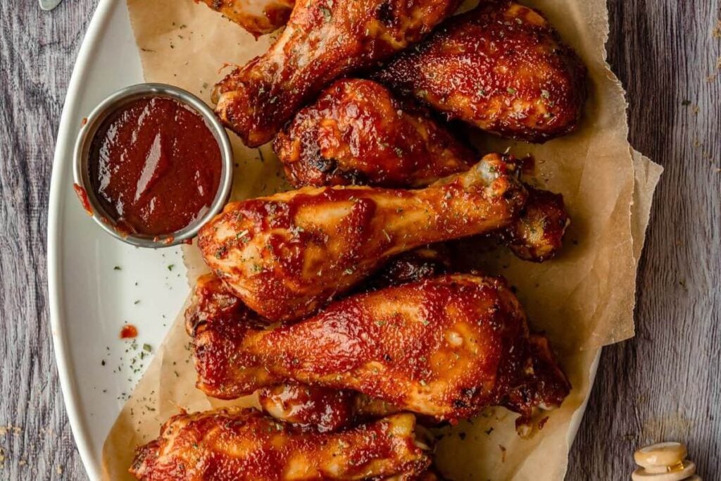Air Fryer BBQ Chicken Drumsticks by Balance with Jess