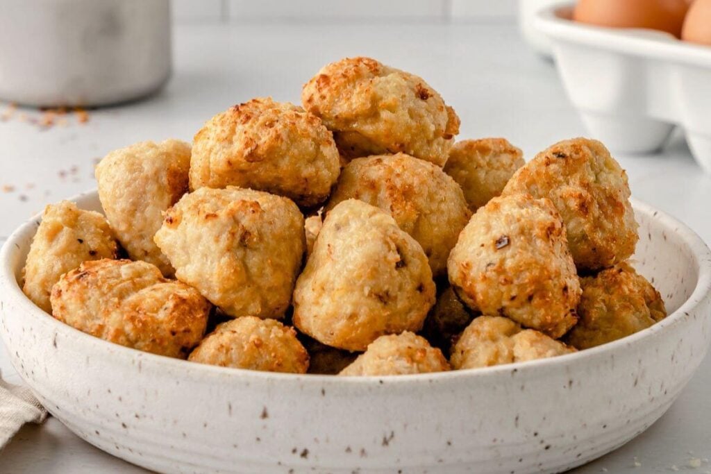 Air Fryer Chicken Meatballs by Balance with Jess
