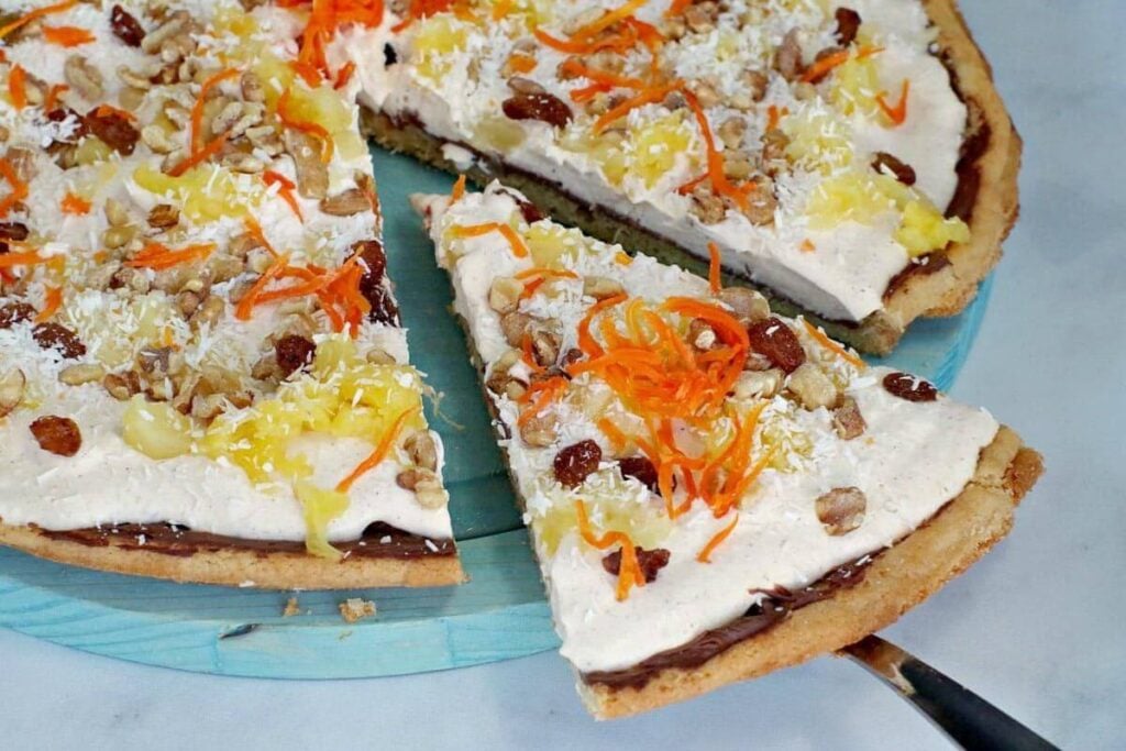 Carrot Cake Dessert Pizza