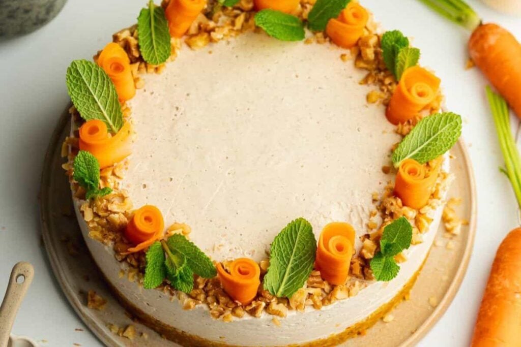 No Bake Carrot Cheesecake by Addicted to Dates