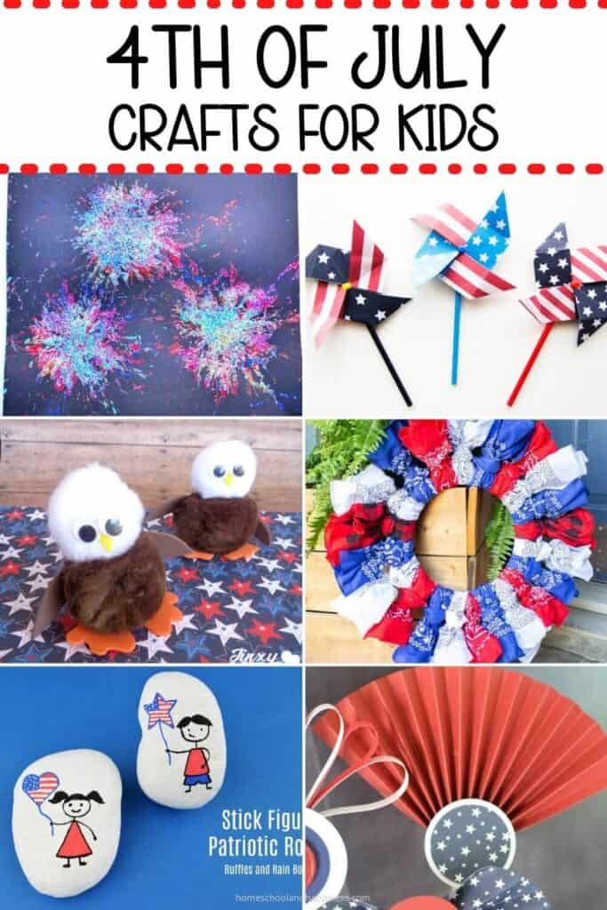 Patriotic Eagle Craft with Pom Poms - Perfect for 4th of July! - Jinxy Kids