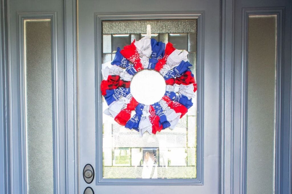 Patriotic Bandana Wreath by Crafts by Amanda