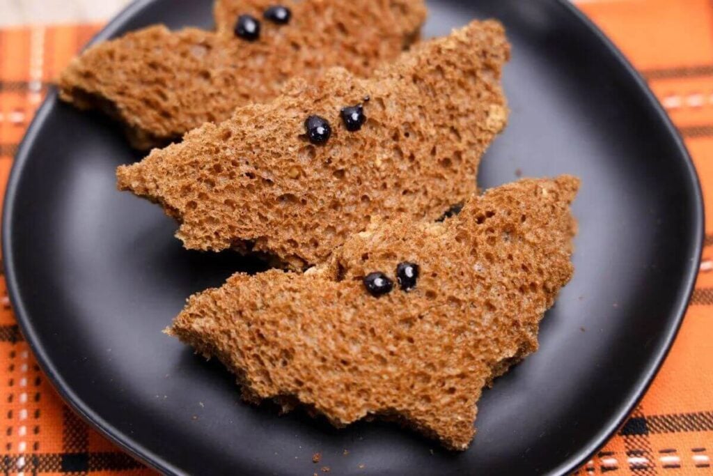 Bat Peanut Butter And Jelly Sandwiches by This Family Eats