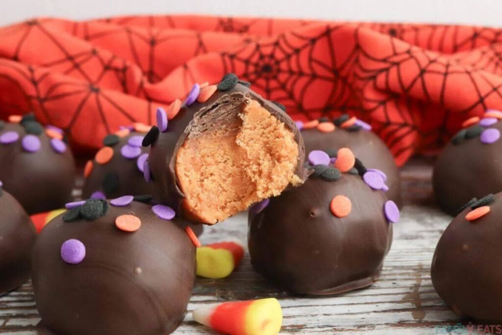 Candy Corn Truffles by This Family Eats