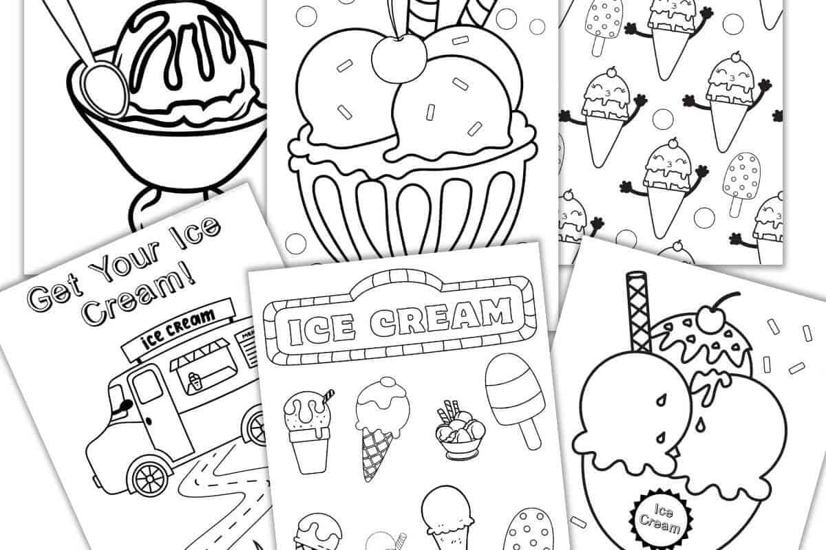 Free Ice Cream Coloring Pages