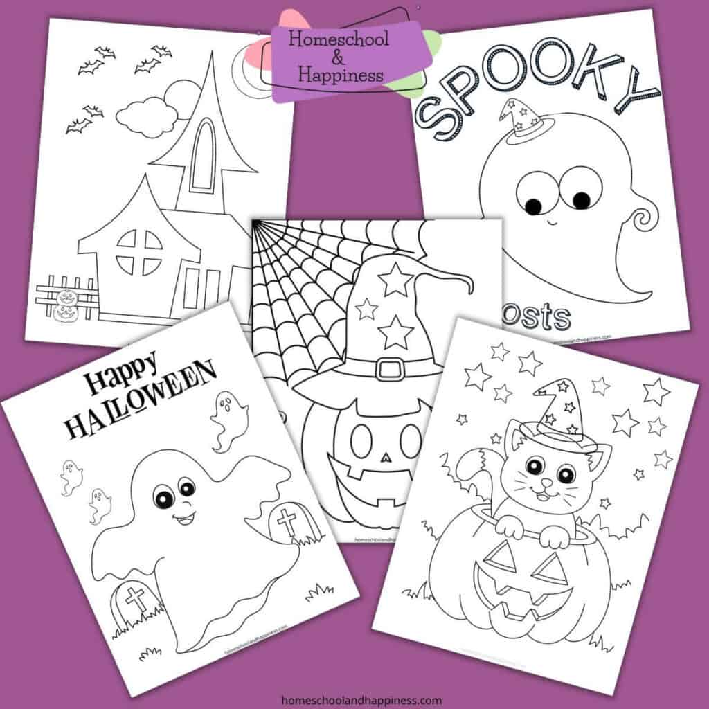 free halloween coloring pages for kindergarteners