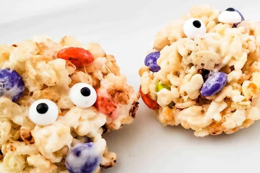 Monster Rice Krispie Treat Balls