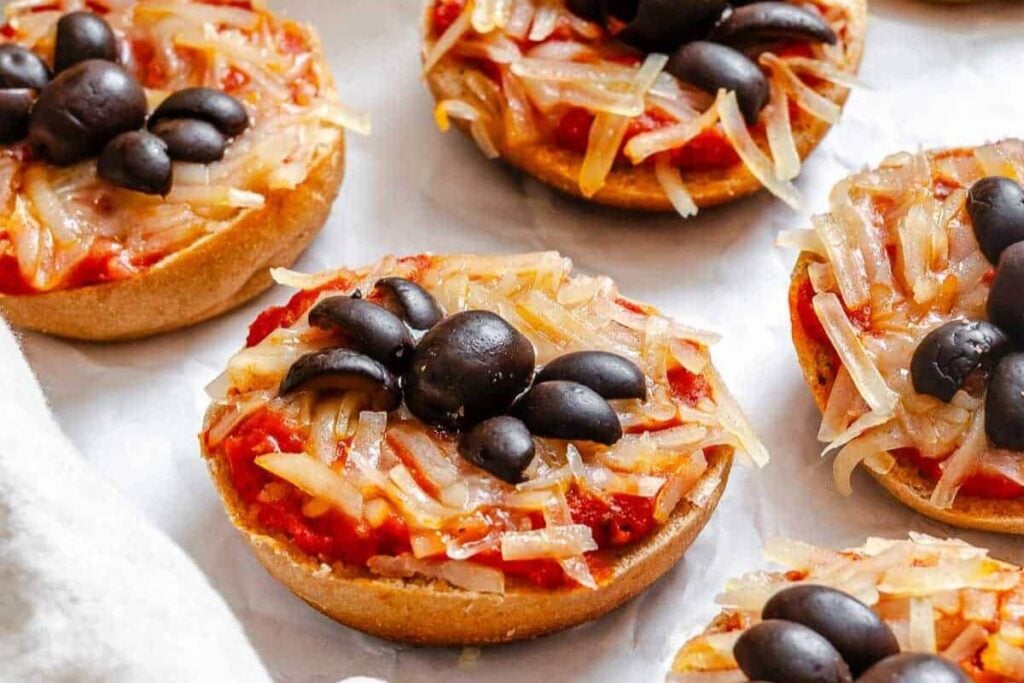 Spider Bagel Bites by Plant Based On A Budget