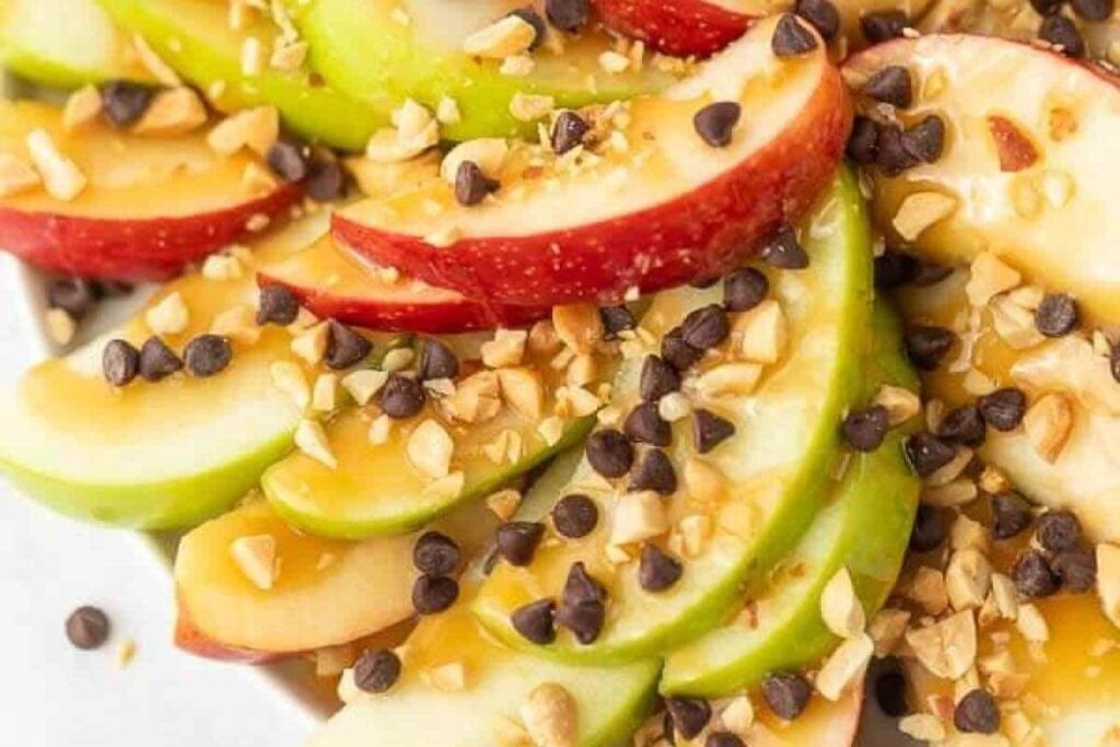 Apple Dessert Nachos by Eating On A Dime