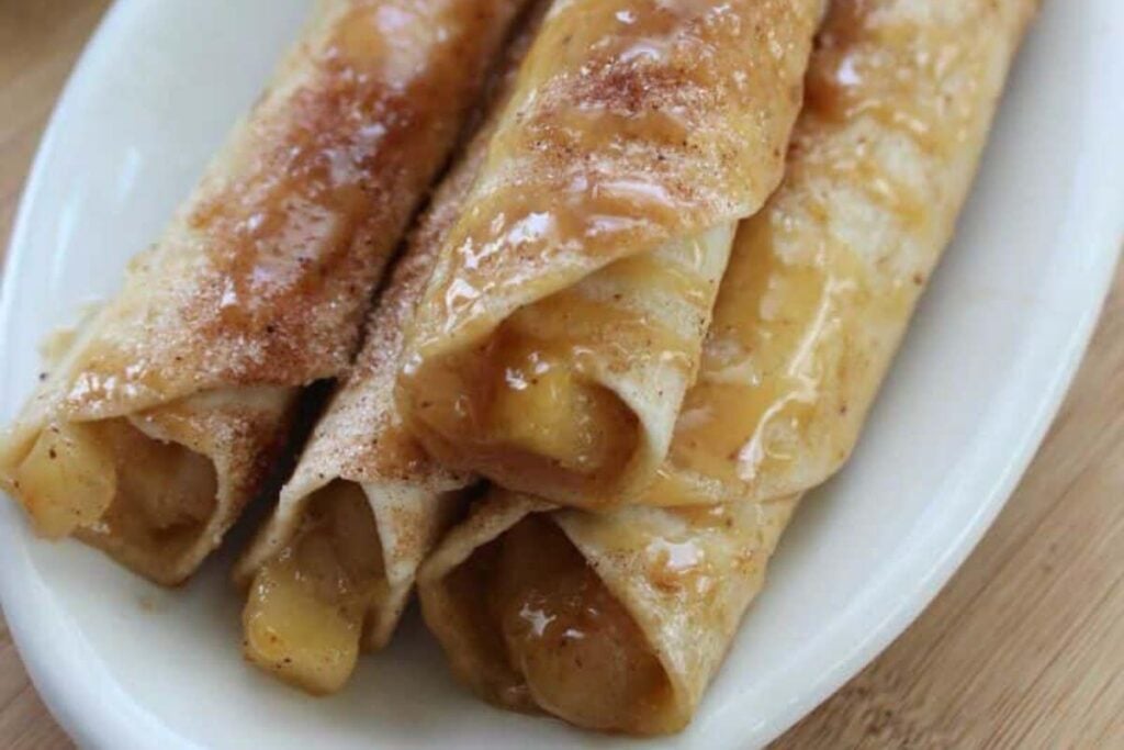 Caramel Apple Taquitos by Saving Dollars and Sense