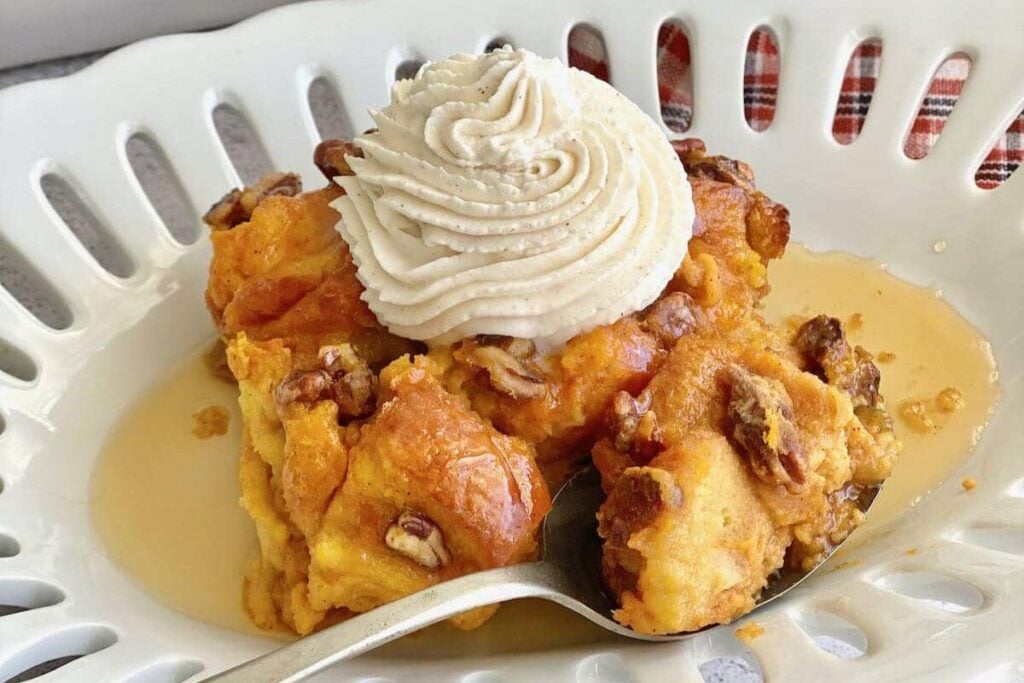 Pumpkin Brioche Bread Pudding by Quiche My Grits