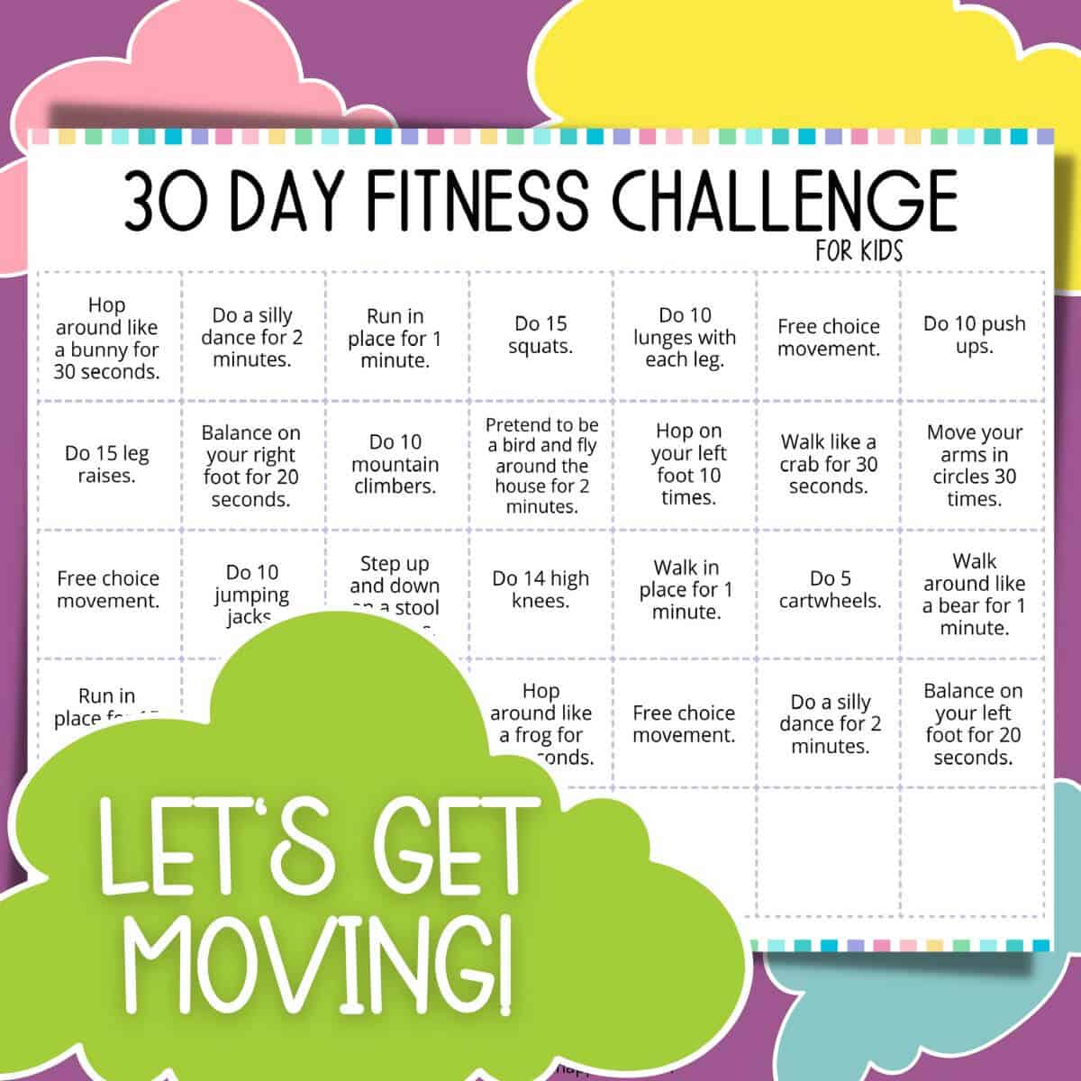 30 day workout challenge