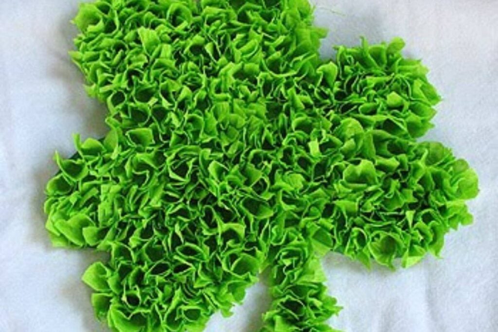 Tissue Paper Shamrock by Crafts by Amanda
