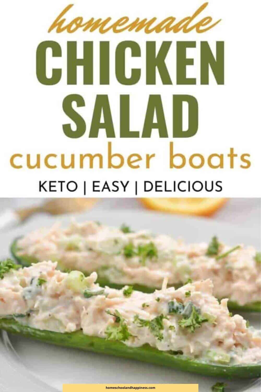 Easy Chicken Salad Cucumber Boats 20 Minute Recipe