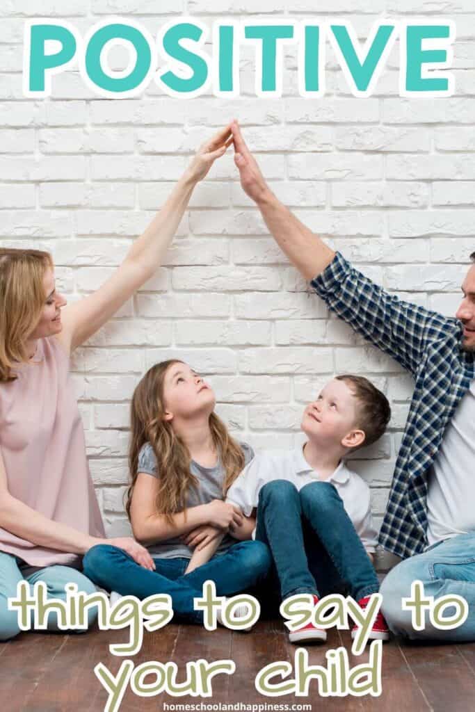 Positive Words to Say to Kids