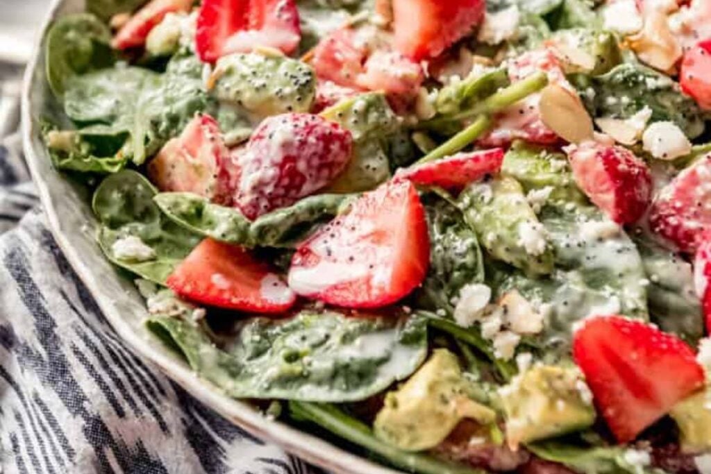 Strawberry Spinach Salad with Poppy Seed Dressing by House of Nash Eats