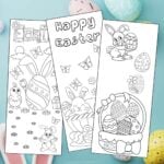 3 Free Printable Easter Coloring Bookmarks for Kids