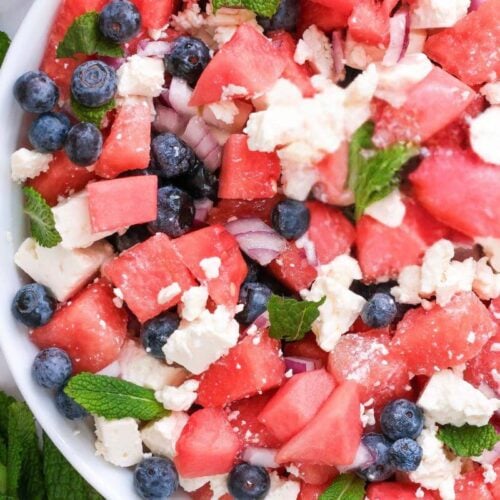 Mediterranean Watermelon Feta Salad