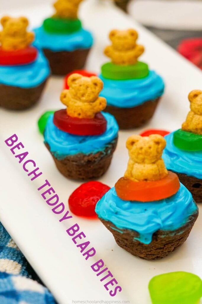 Teddy Grahams Beach Brownie Bites
