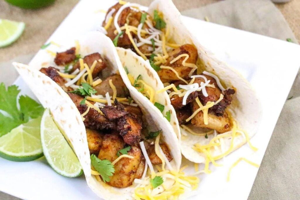 Air Fryer Chicken Tacos by This Family Eats