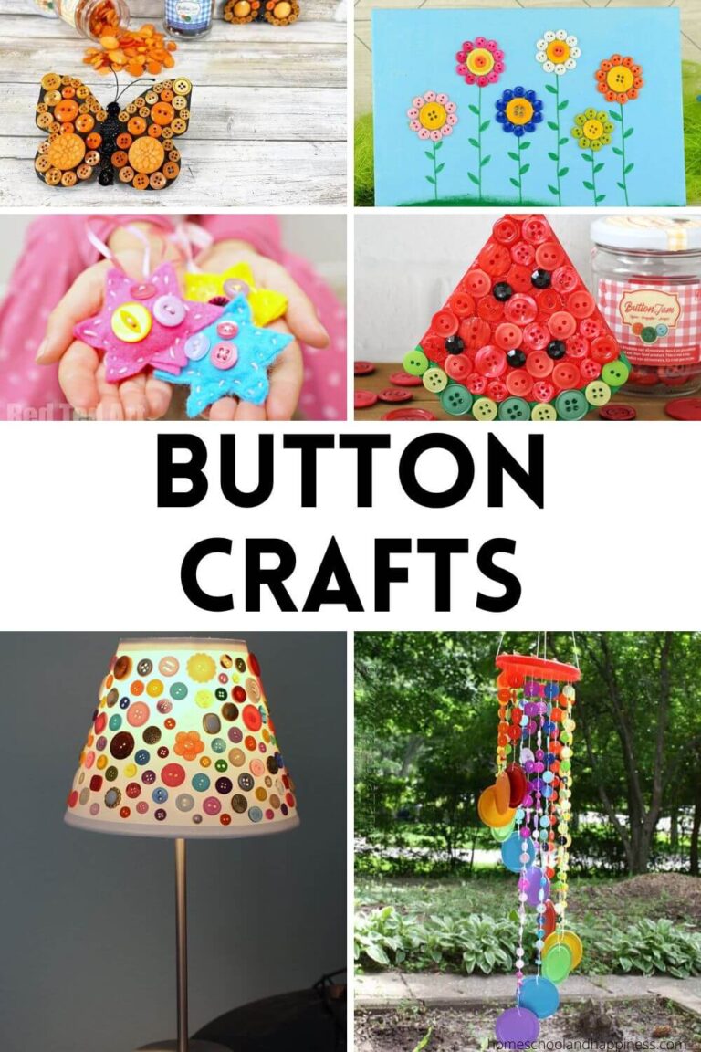 20 Button Crafts for Kids and Adults to Make Together