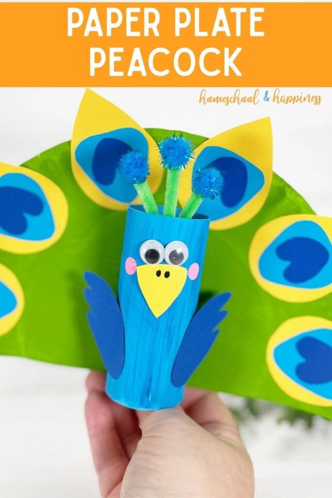 Paper Plate Peacock Craft for Kids