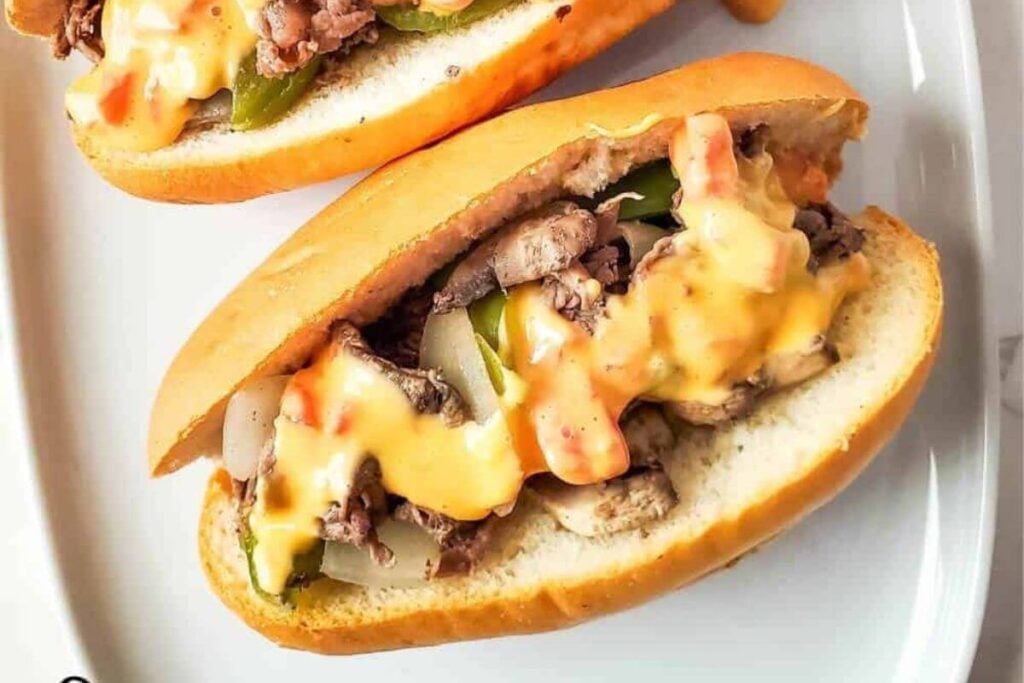 Queso Philly Cheesesteak Sandwiches