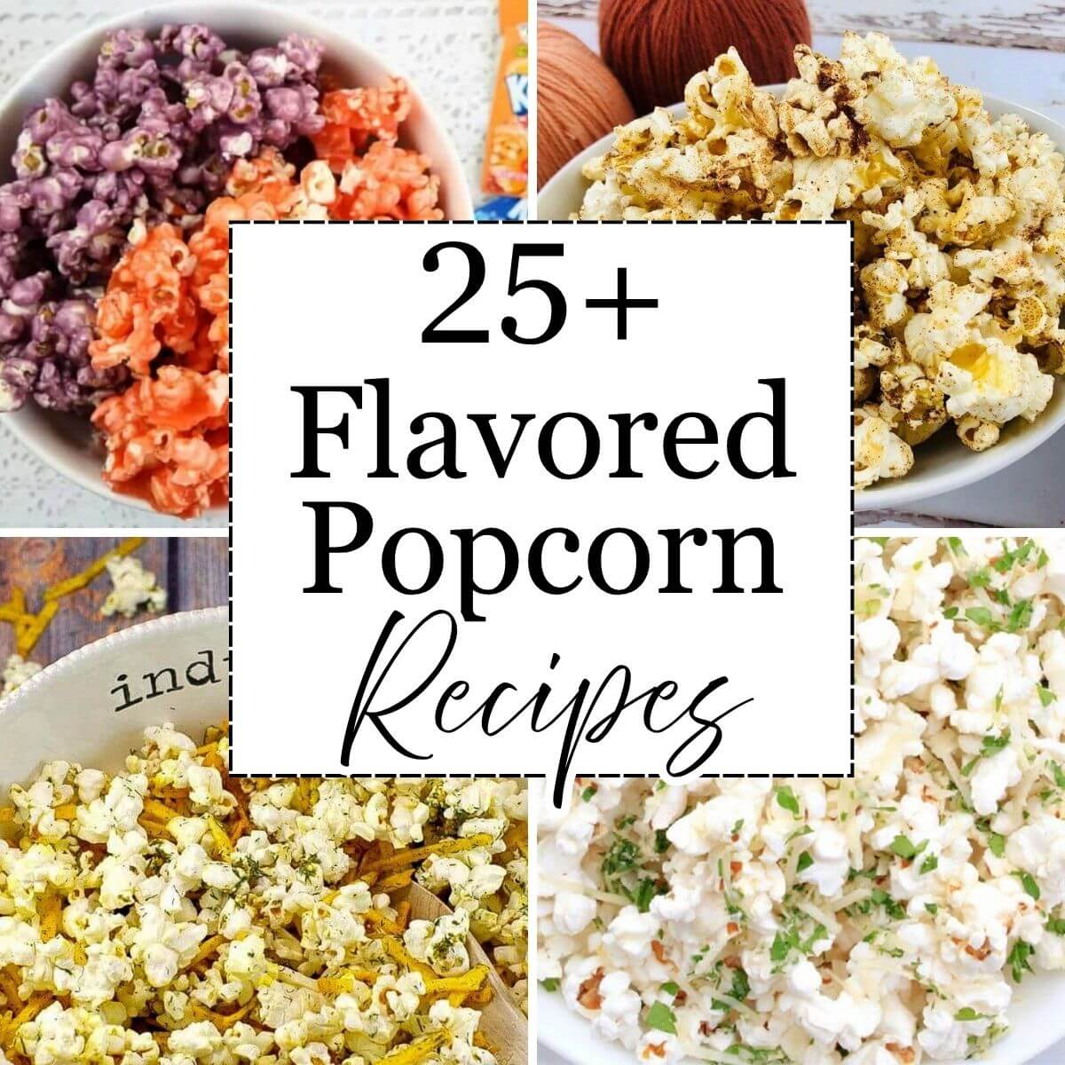 Featured image of flavored popcorn recipes.