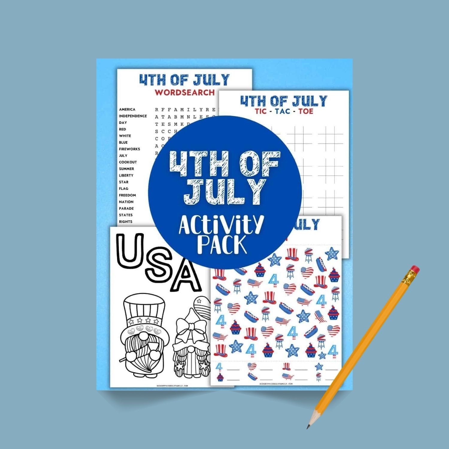 4th of July Printable