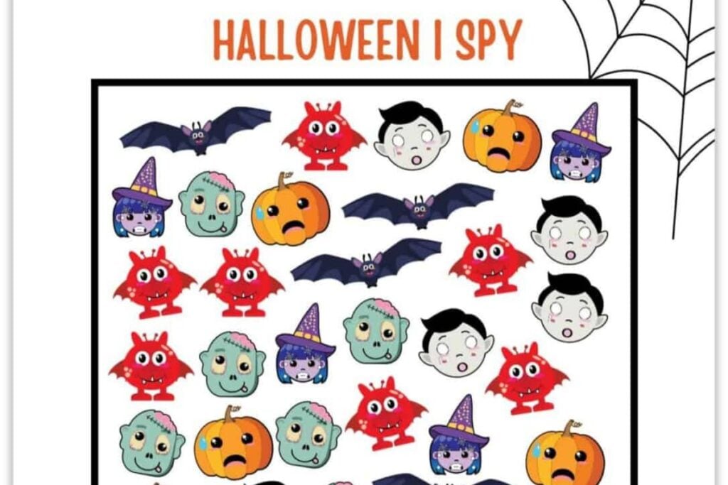 I Spy Halloween Printables by Busy Blooming Joy