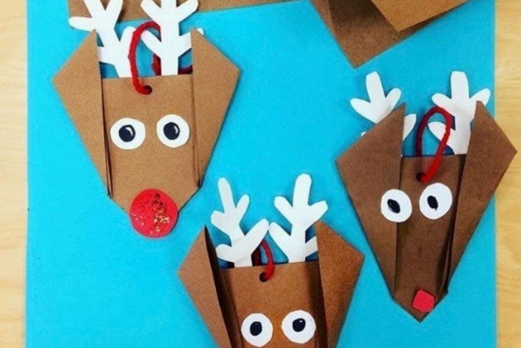 Origami Reindeer by Red Ted Art