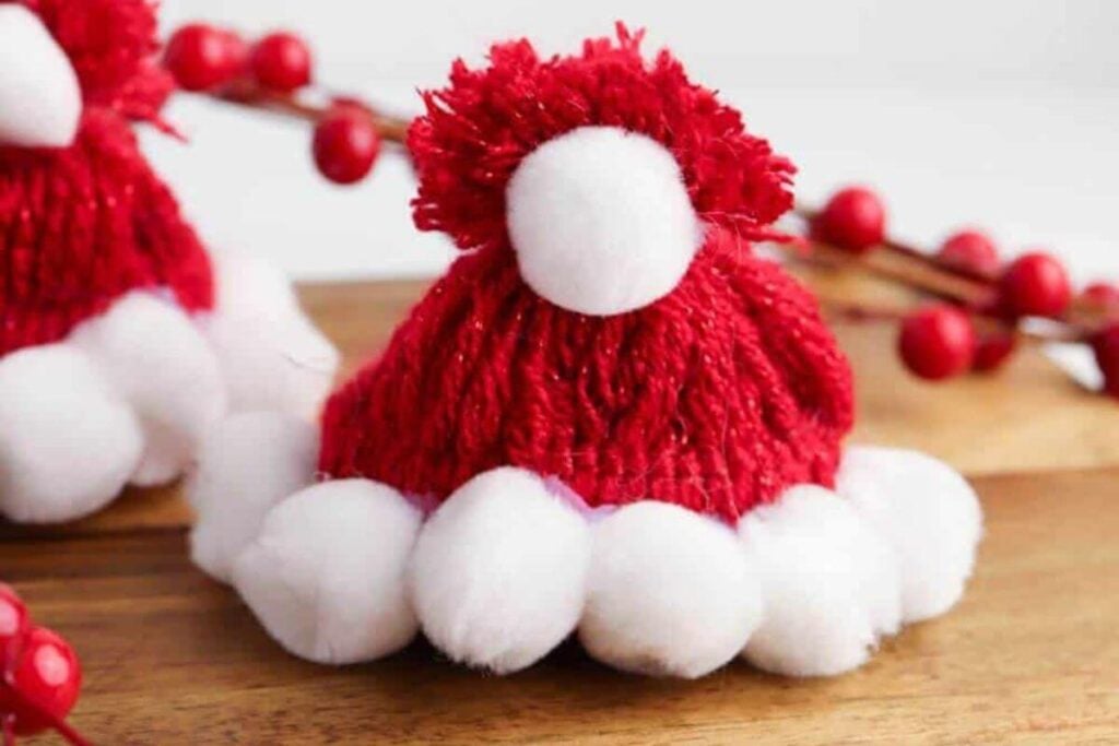 Santa Hat Ornament Craft HH