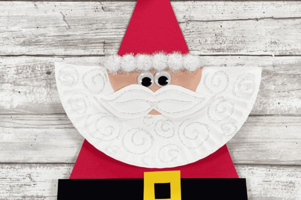 Santa Paper Plate Craft by Beth Ann Averill