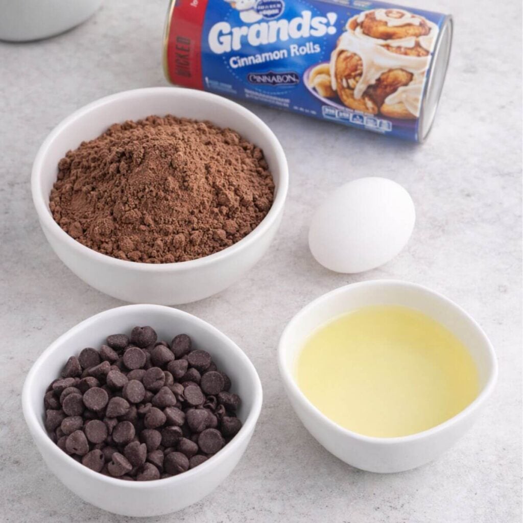 Brownie Swirl Cinnamon Rolls Ingredients