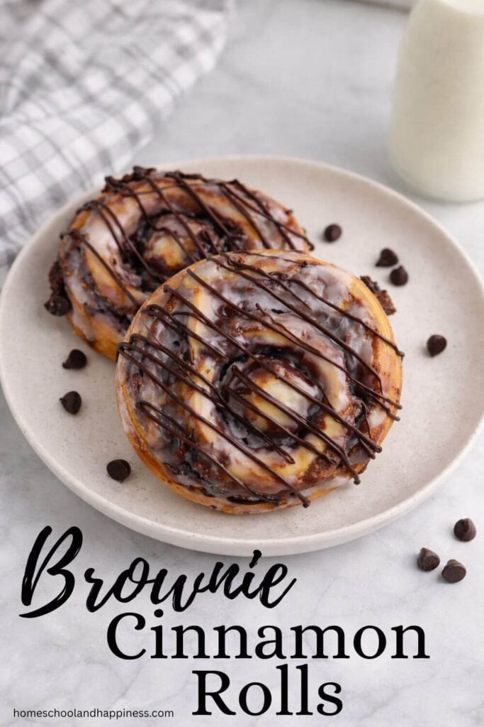 Cinnamon Rolls with Brownie Swirl