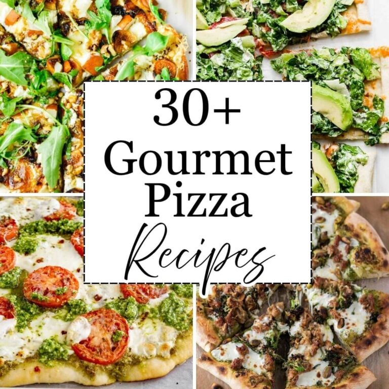 homemade gourmet pizzas
