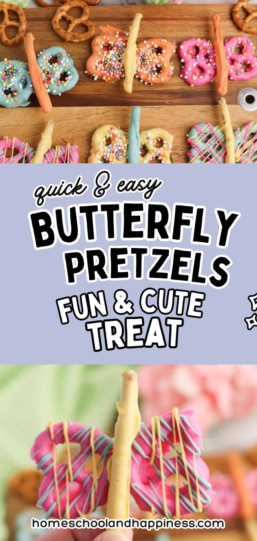 Easy Butterfly Pretzel Treats for Spring