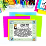 a paper that says "genesis" with questions from that book of the Bible