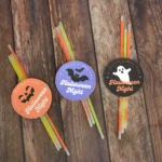 printable halloween tags that say "a little light for halloween night"