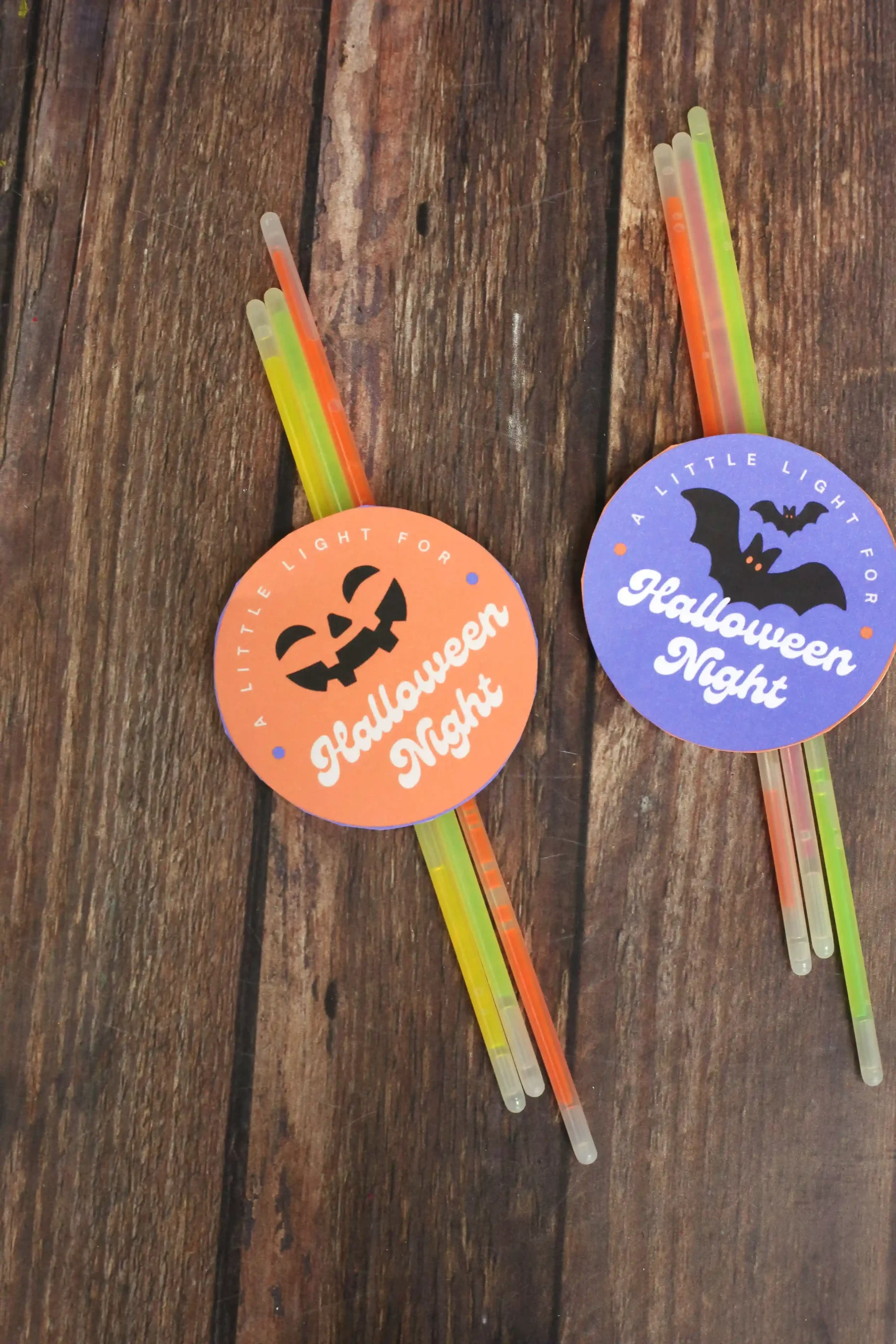 printable halloween tags that say "a little light for halloween night"