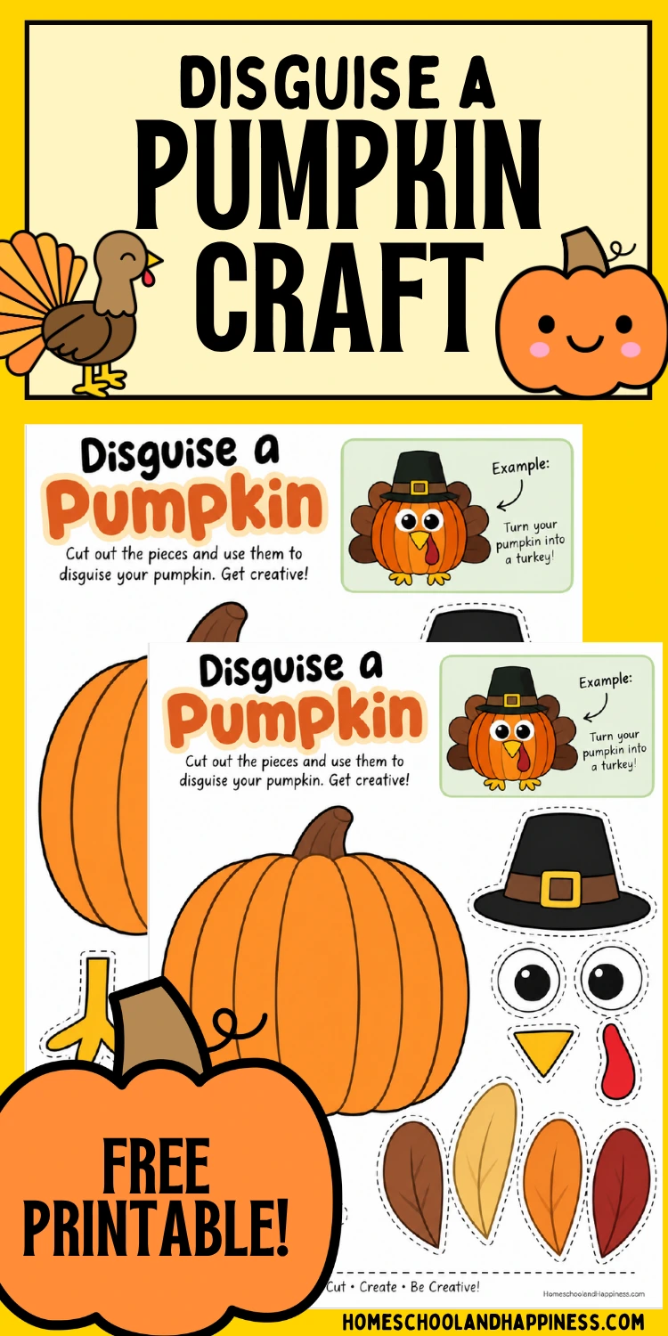 a disguise a pumpkin printable