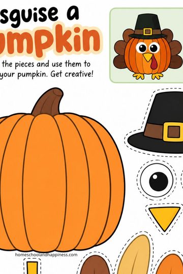 Disguise a Pumpkin Turkey Craft
