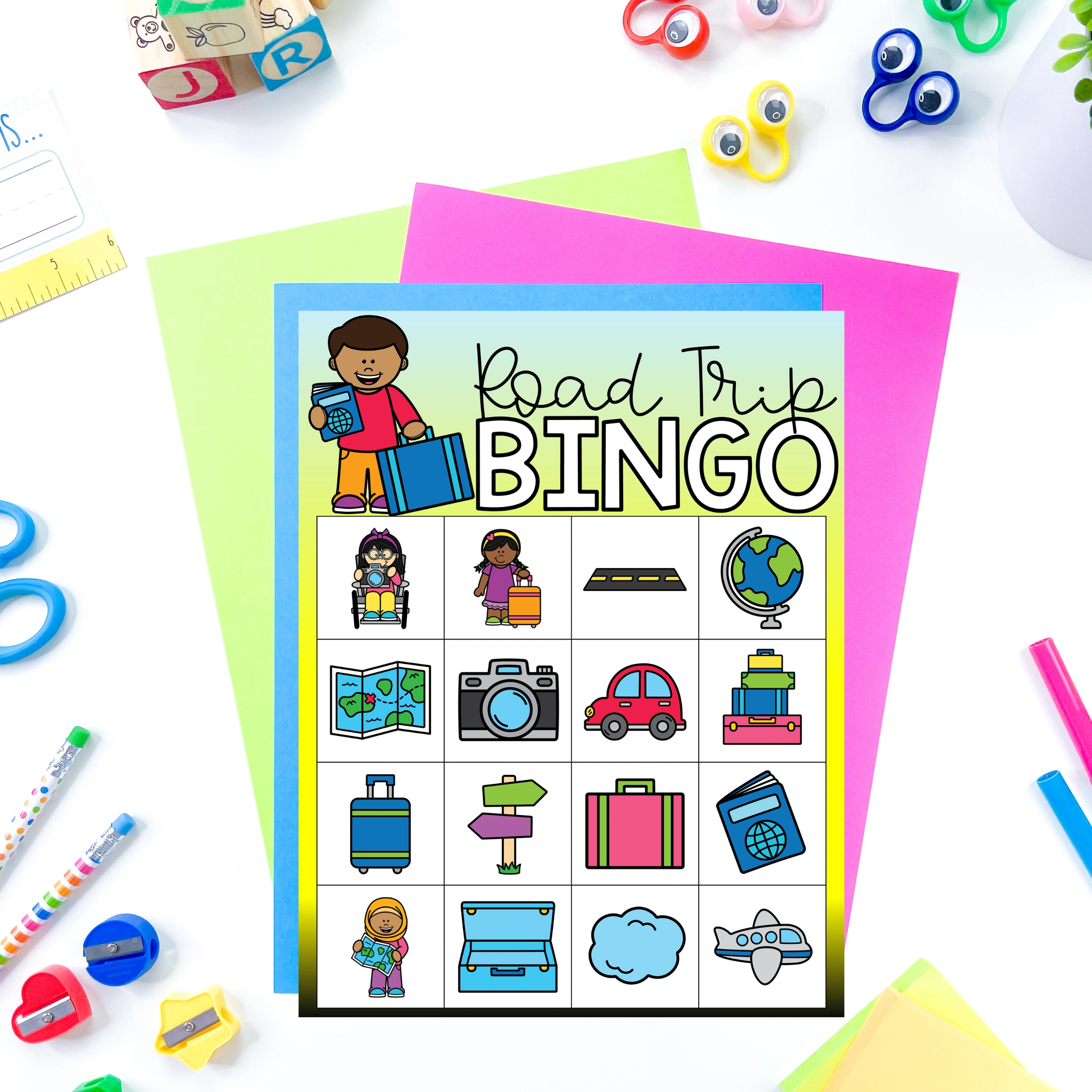Road Trip Bingo cards