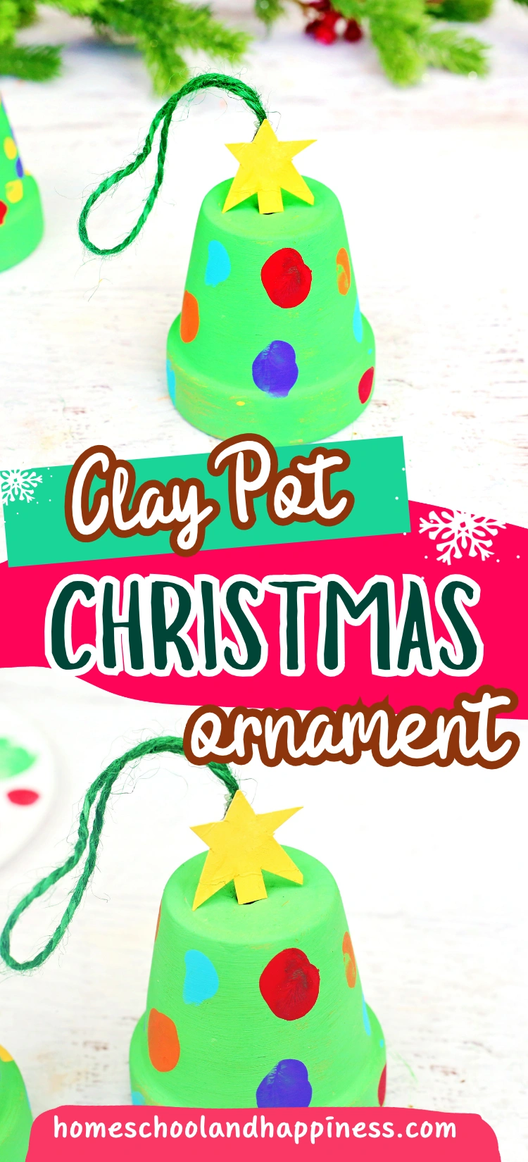 a clay pot painted green with fingerprint "lights"
